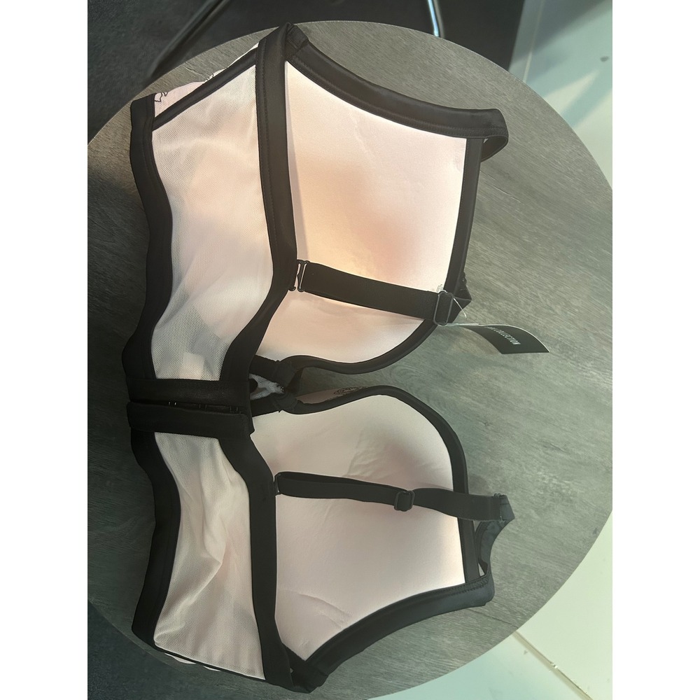 Torrid Plunge Push-Up Embroidered‎ Lace Straight Back Bra Lingerie - Picture 8 of 11